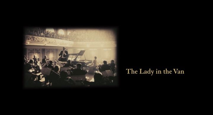 Title screen of The Lady in the Van