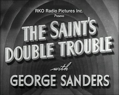 Title screen of The Saint's Double Trouble