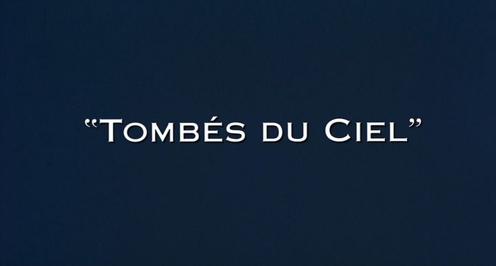 Title screen of Tombés du ciel