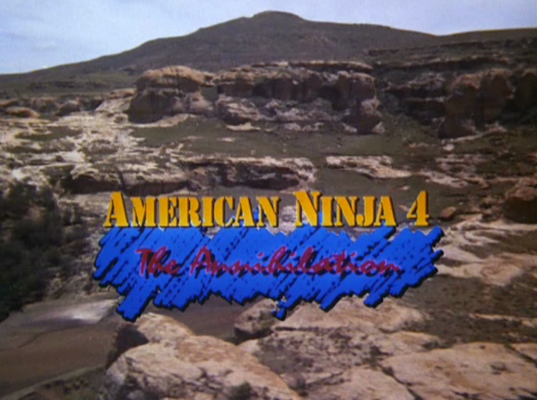 Title screen of American Ninja 4: The Annihilation