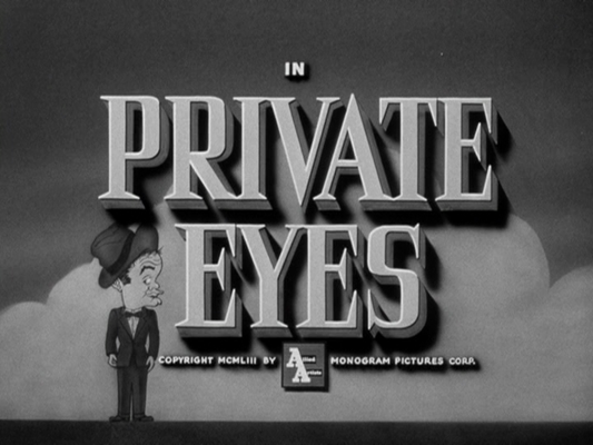 Title screen of Private Eyes