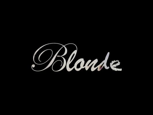 Title screen of Blonde