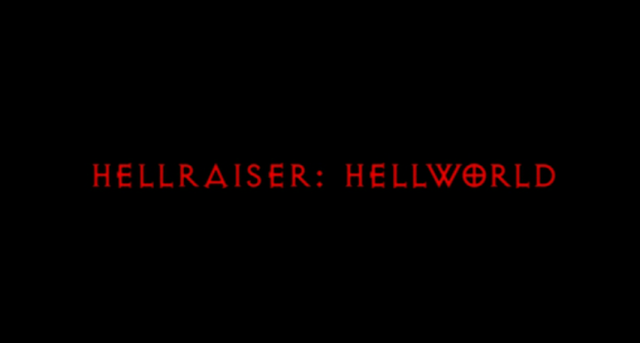 Title screen of Hellraiser: Hellworld
