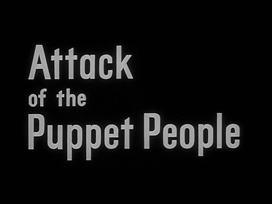 Title screen of Attack of the Puppet People