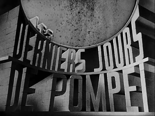 Title screen of Gli ultimi giorni di Pompei