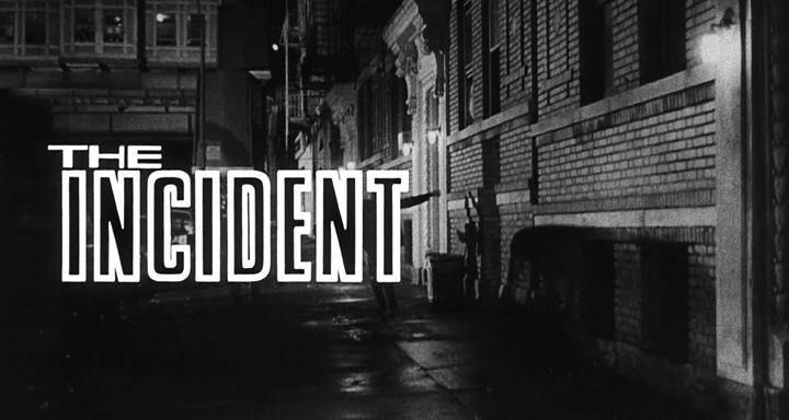 Title screen of The Incident