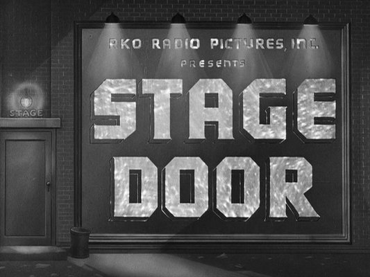 Title screen of Stage Door