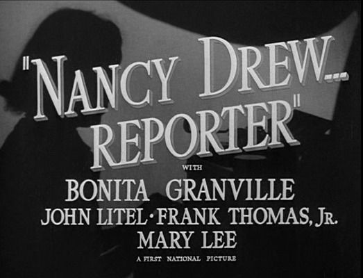 Title screen of Nancy Drew... Reporter