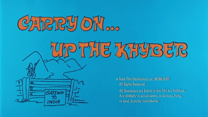 Title screen of Carry On... Up the Khyber