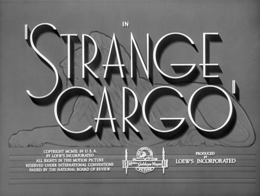 Title screen of Strange Cargo