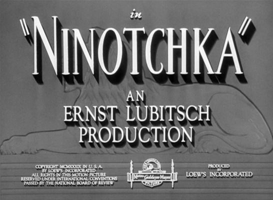 Title screen of Ninotchka