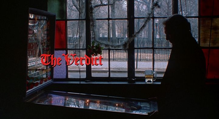 Title screen of The Verdict