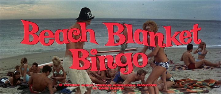 Title screen of Beach Blanket Bingo