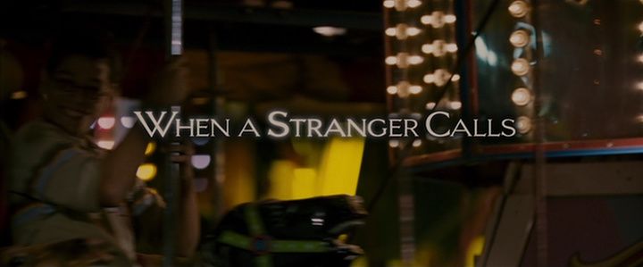 Title screen of When a Stranger Calls