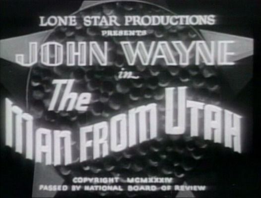 Title screen of The Man from Utah