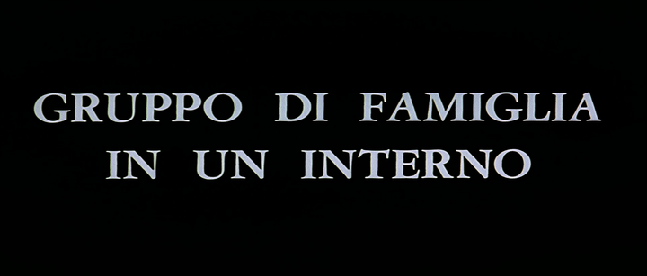 Title screen of Gruppo di famiglia in un interno
