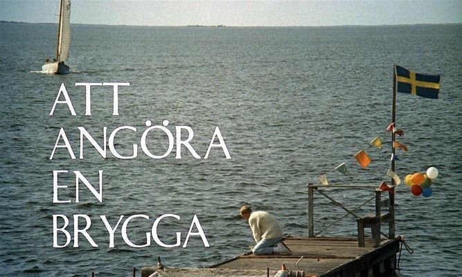 Title screen of Att angöra en brygga