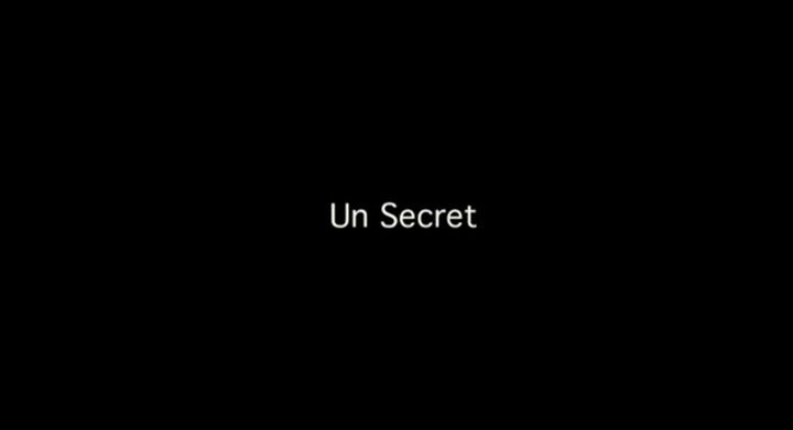 Title screen of Un secret