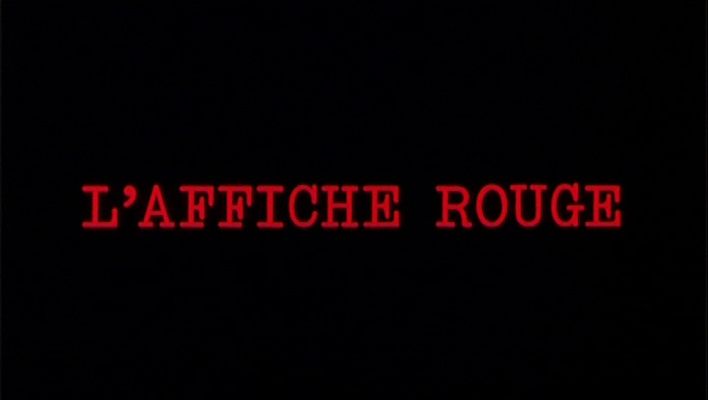 Title screen of L'affiche rouge