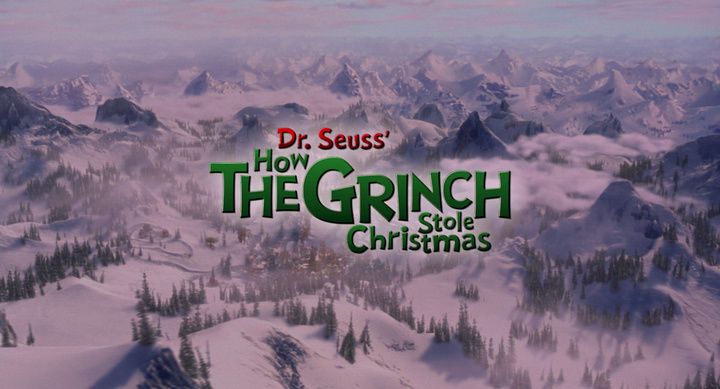 Title screen of How the Grinch Stole Christmas