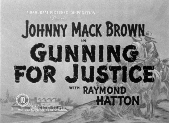 Title screen of Gunning for Justice