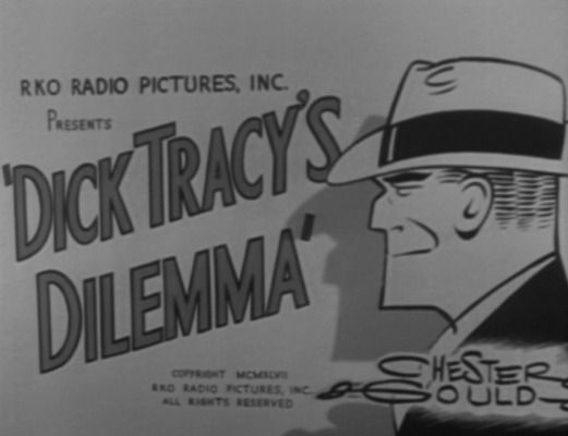 Title screen of Dick Tracy's Dilemma