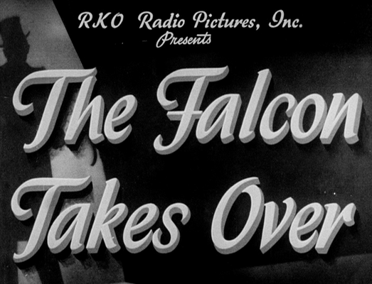 Title screen of The Falcon Takes Over