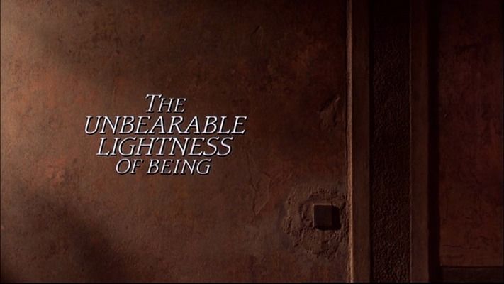 Title screen of The Unbearable Lightness of Being