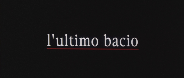 Title screen of L'ultimo bacio