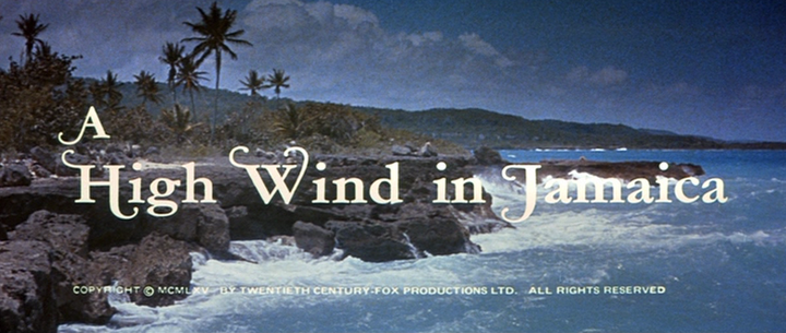 Title screen of A High Wind in Jamaica