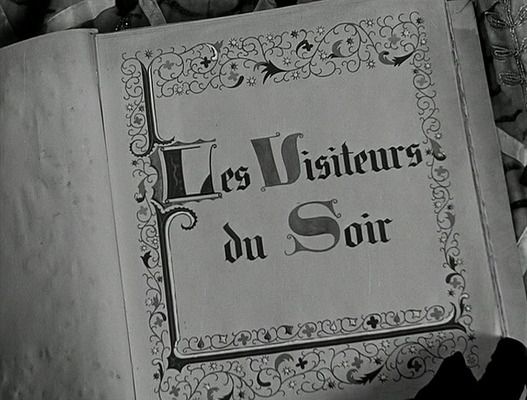Title screen of Les visiteurs du soir