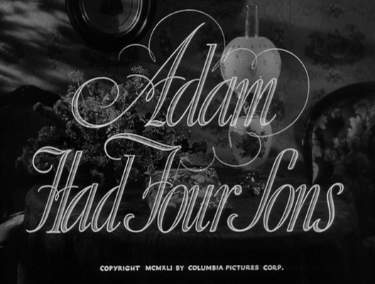 Title screen of Adam Had Four Sons