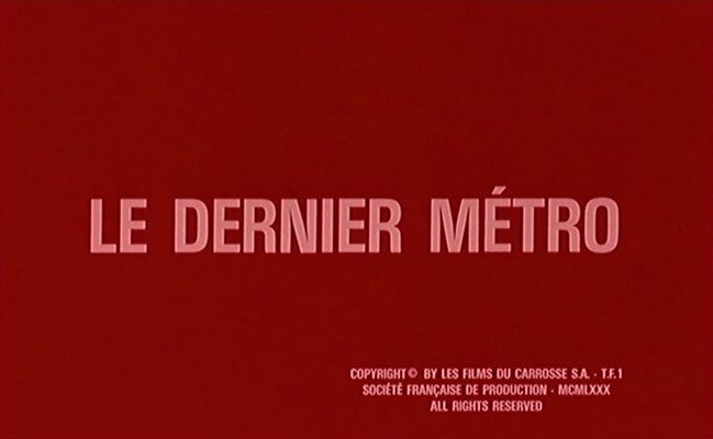 Title screen of Le dernier métro