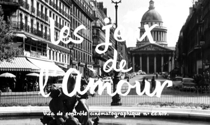 Title screen of Les jeux de l'amour