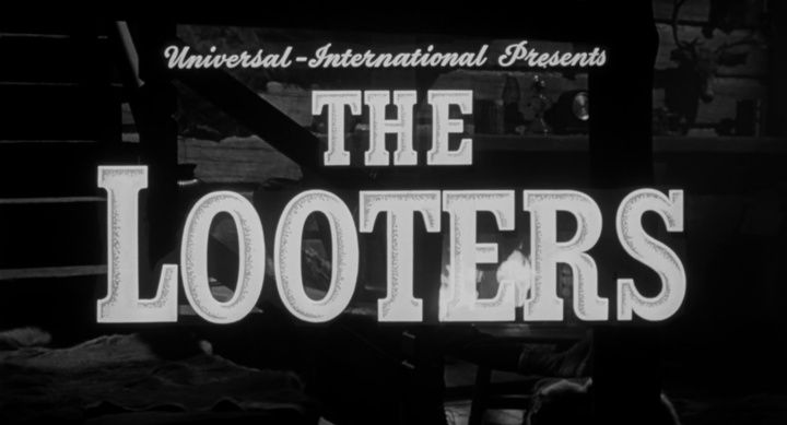 Title screen of The Looters