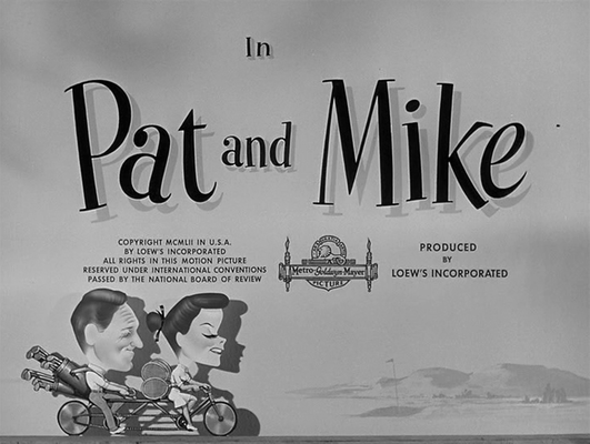 Title screen of Pat and Mike