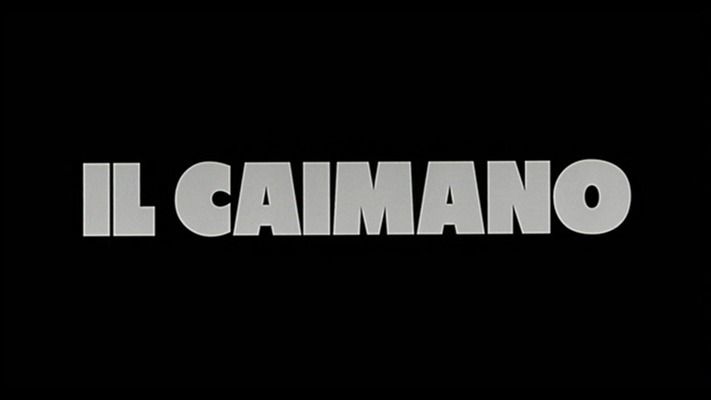 Title screen of Il caimano