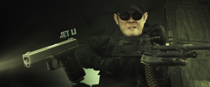 Shot from The Expendables 3