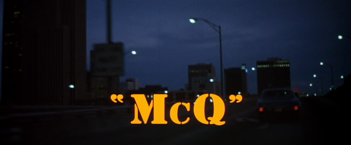 Title screen of McQ