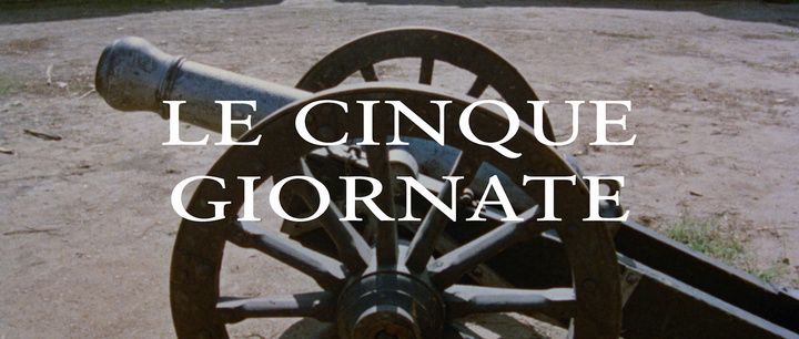 Title screen of Le cinque giornate