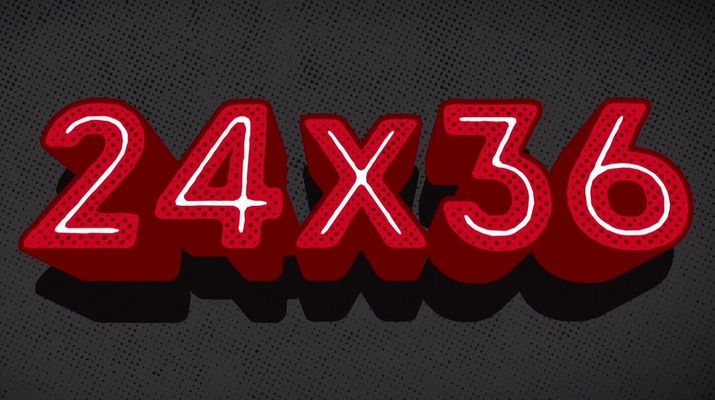 Title screen of 24x36: A Movie About Movie Posters