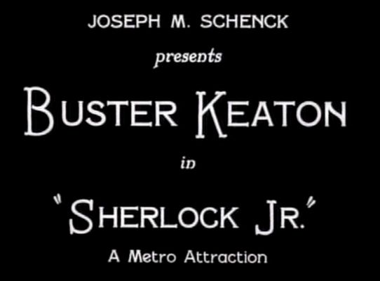 Title screen of Sherlock Jr.