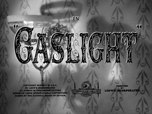 Title screen of Gaslight