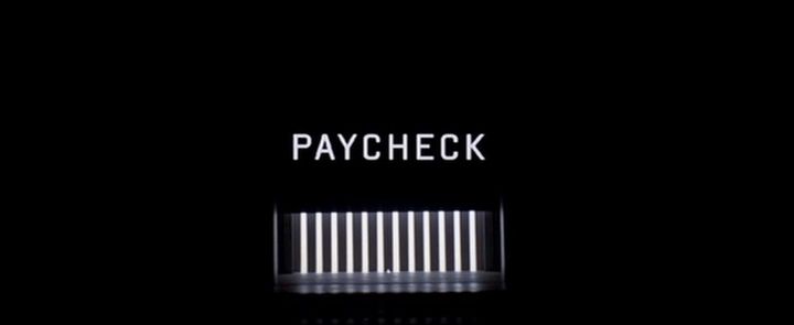 Title screen of Paycheck