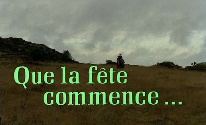 Title screen of Que la fête commence...