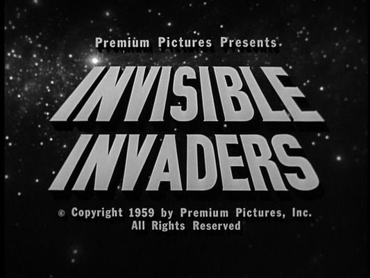 Title screen of Invisible Invaders