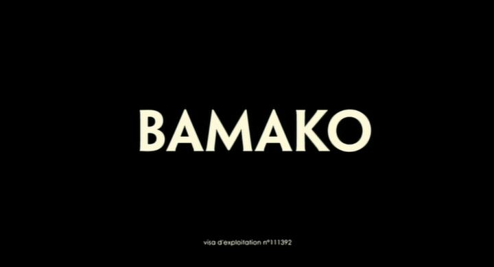 Title screen of Bamako