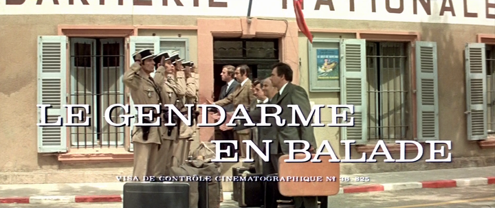 Title screen of Le gendarme en balade