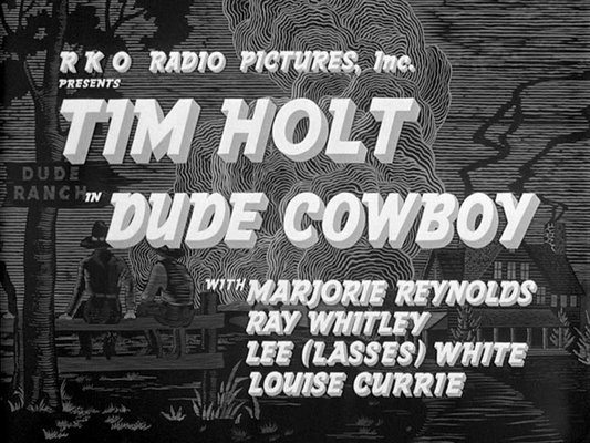 Title screen of Dude Cowboy