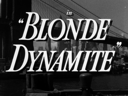Title screen of Blonde Dynamite